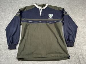 Ireland Live For Rugby Shirt Mens Large Green Blue Long Sleeve Embroidered Crest